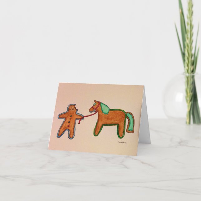 Carte de Noël en pain d'épices (Devant)