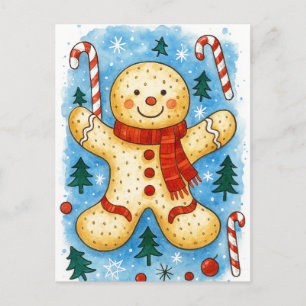 Carte de Noël en pain d'épices