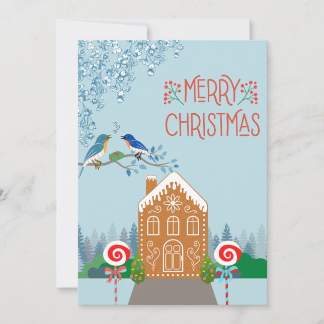 Carte de Noël en pain d'épices (Devant)