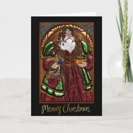 Carte de Noël Entreprise avec Père Noël