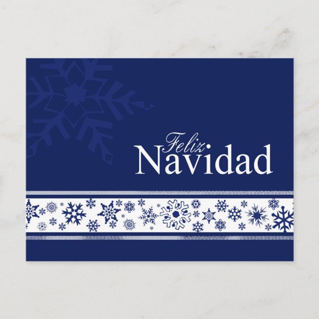 Carte de Noël espagnole Feliz Navidad (Devant)