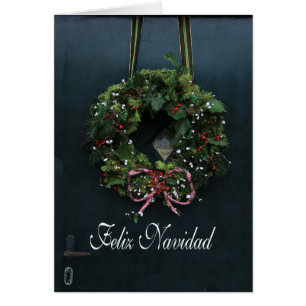 Carte de Noël espagnole Feliz Navidad
