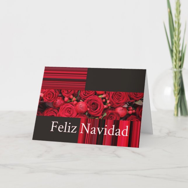 Carte de Noël espagnole Feliz Navidad (Devant)