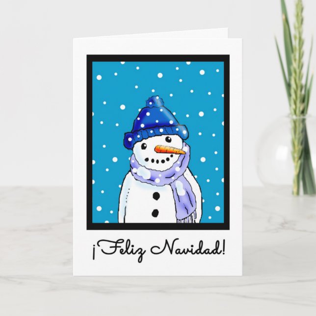 Carte de Noël espagnole - Feliz Navidad (Devant)