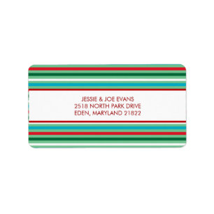 Carte de Noël Étiquettes de adresse
