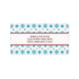 Carte de Noël Étiquettes de adresse