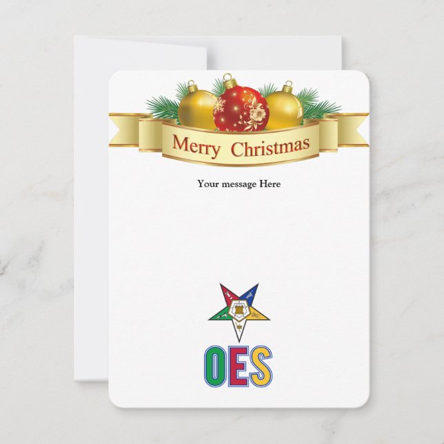 Carte de Noël Etoile Orientale Personnalisée (Devant)