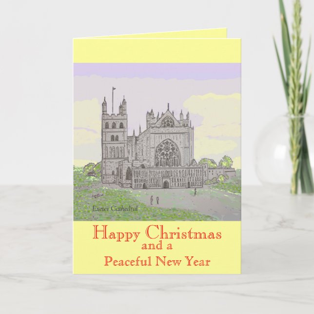 Carte de Noël Exeter Cathedral (Devant)