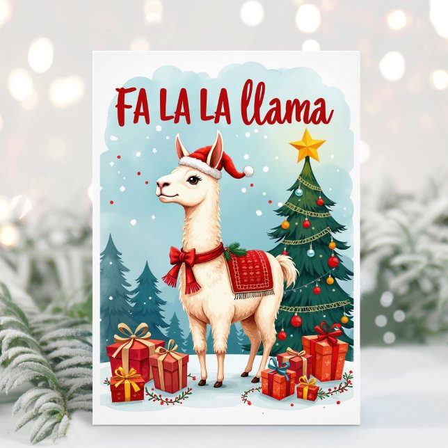 Carte de Noël Fa La Llama (Créateur téléchargé)
