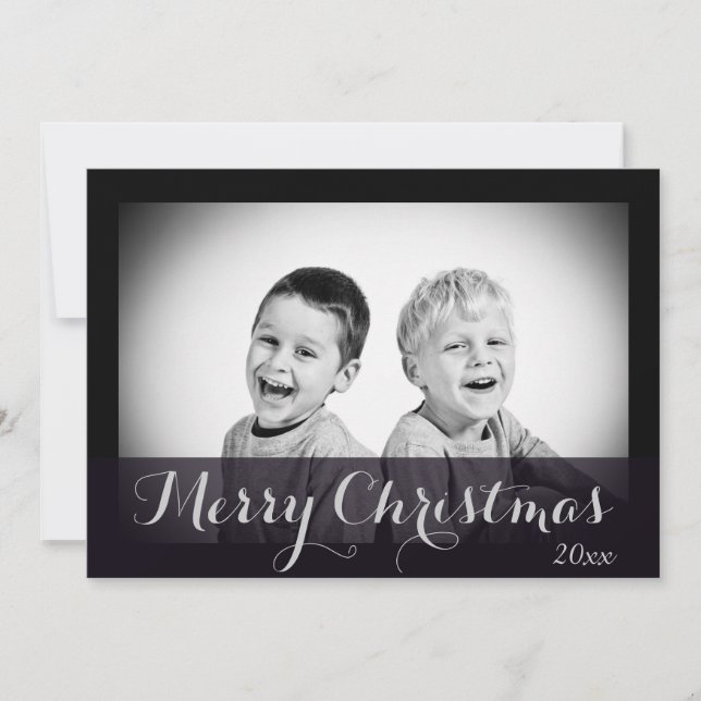 Carte de Noël faite sur commande de photo de (Devant)