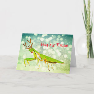 Carte de Noël faite sur commande flairée rouge de