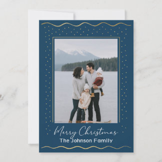 Carte de Noël familiale avec photo inspirée d'un l