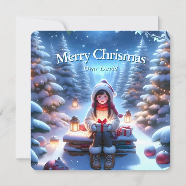 Carte de Noël fantaisiste (Devant)