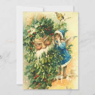 Carte de Noël féerique de Père Noël d'Allemand
