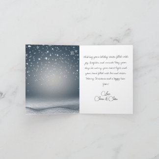 Carte de Noël festive avec le Père Noël et ses ami