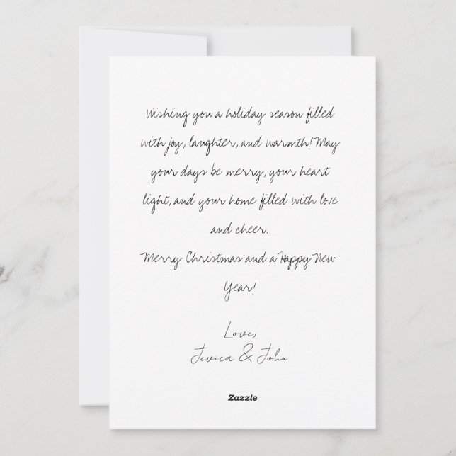 Carte de Noël Festive Père Noël et amis (Dos)