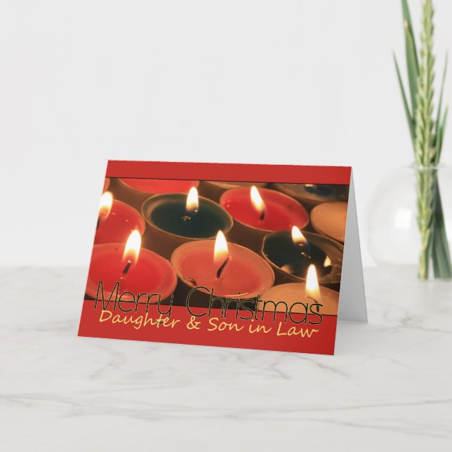 Carte de Noël Fille et Fils en droit (Devant)