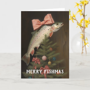 Carte de Noël Fishmas Tree