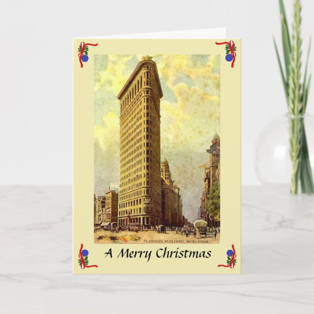 Carte de Noël - Flatiron Building, New York City (Devant)