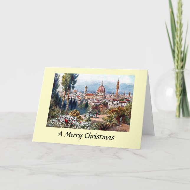 Carte de Noël - Florence, Italie (Devant)