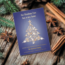 Carte de Noël Foil Moving Faire-part