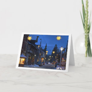 Carte de Noël Forêt Noire ville