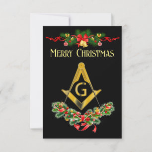 Carte de Noël Freemason
