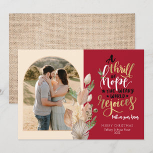 Carte de Noël Friste de l'espoir