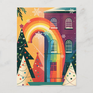 Carte de Noël Gay moderne simple et élégant