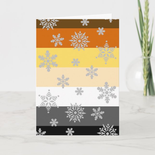 Carte de Noël Gay Pride simple et élégante (Devant)