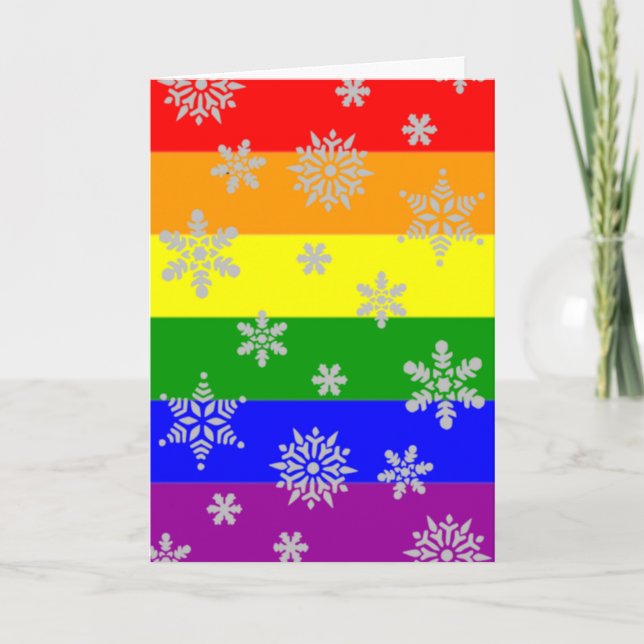 Carte de Noël gay simple et élégante (Devant)