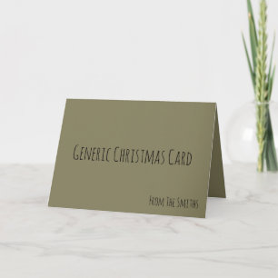Carte de Noël Générique Simple Funny