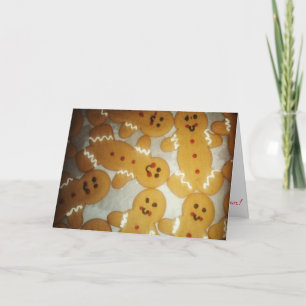 Carte de Noël "Gingerbread Men"