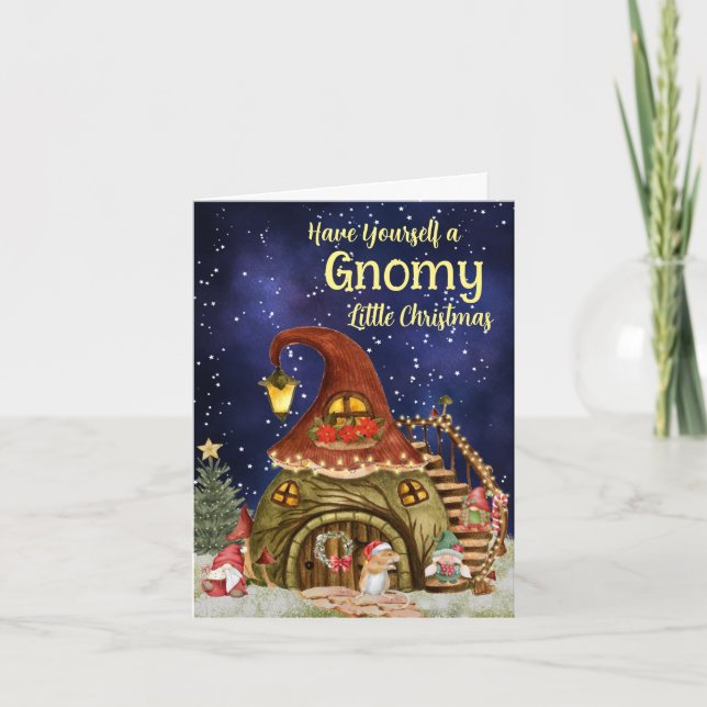 Carte de Noël Gnomy (Devant)