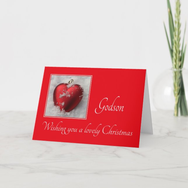 carte de Noël godson Merry (Devant)