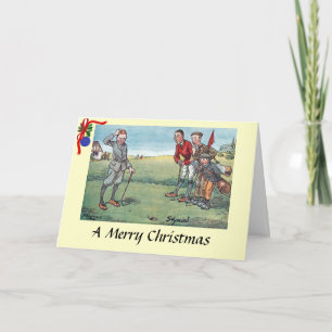 Carte de Noël - Golf - Stymied