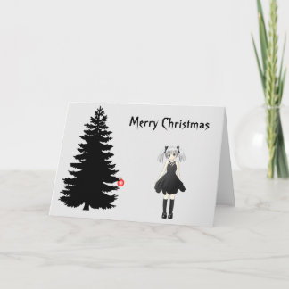 Carte de Noël gothique noire