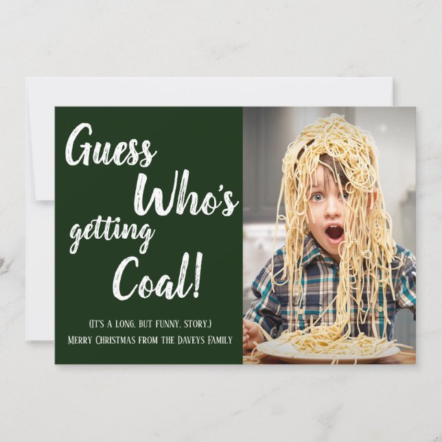 Carte de Noël Green Getting Cool Family (Devant)