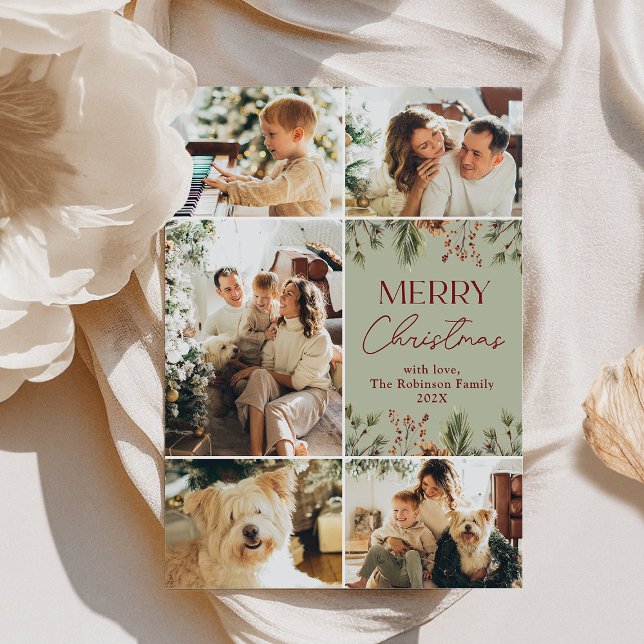 Carte de Noël Green Pastel 5 (Créateur téléchargé)