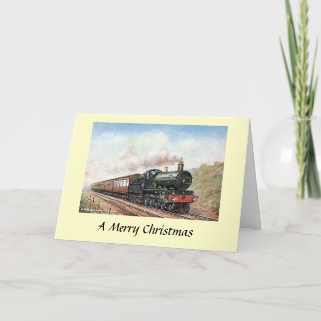 Carte de Noël - GWR Express Train (Devant)