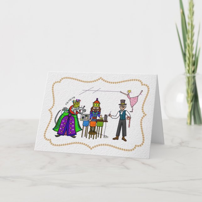 Carte de Noël Ham Radio Nutcracker (Devant)