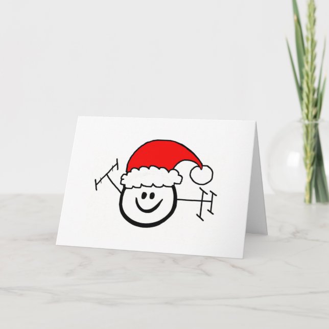 Carte de Noël Happy Ham Père Noël (Devant)