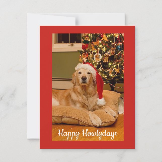 Carte de Noël Happy Howlydays pour Amoureux de les (Devant)