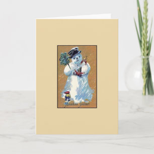 Carte de Noël Hauskaa Joulua vintage