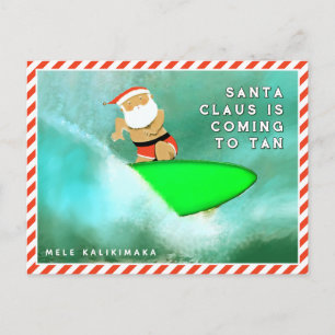 Carte de Noël Hawaii Mele Kalikimaka