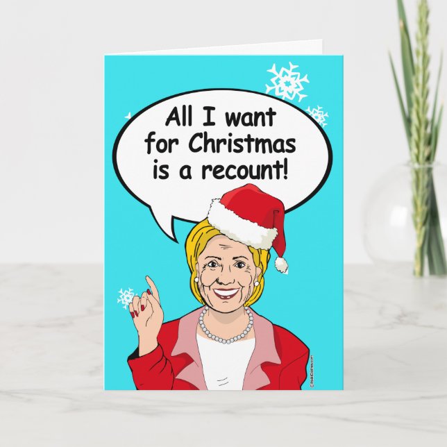 Carte de Noël Hillary - Tout ce que je veux pour N (Devant)