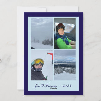 Carte de Noël hivernale