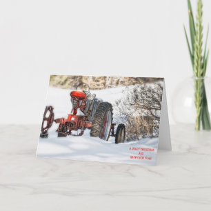 Carte de Noël hivernale