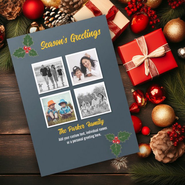 Carte de Noël Holly (Créateur téléchargé)