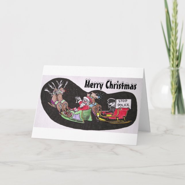 Carte de Noël humoristique (Devant)